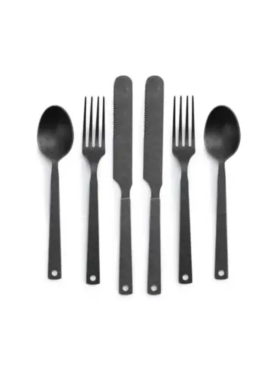 Compact Stainless Spoon Fork Set
